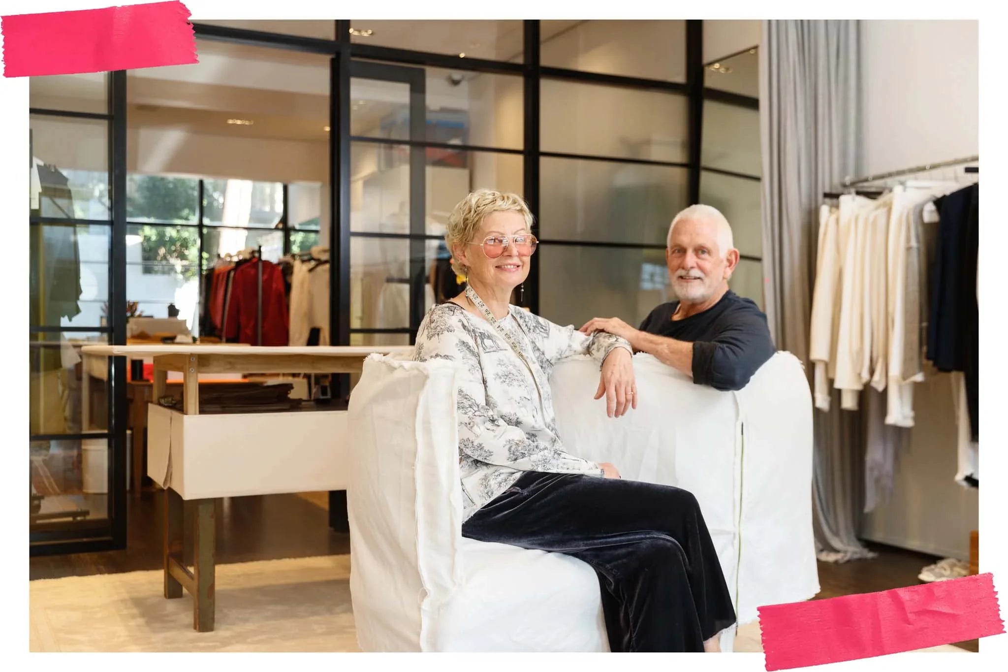 Portrait of Lesley Watson & Andrew Mussett in their Paddington atelier & studio.