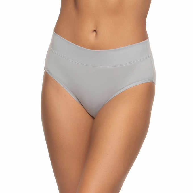 New DKNY Ladies' Seamless Rib Bikini Underwear, 4-pack Multi Color Size M  20.00