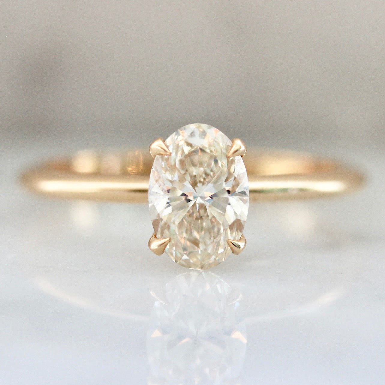 champagne colored diamond engagement rings