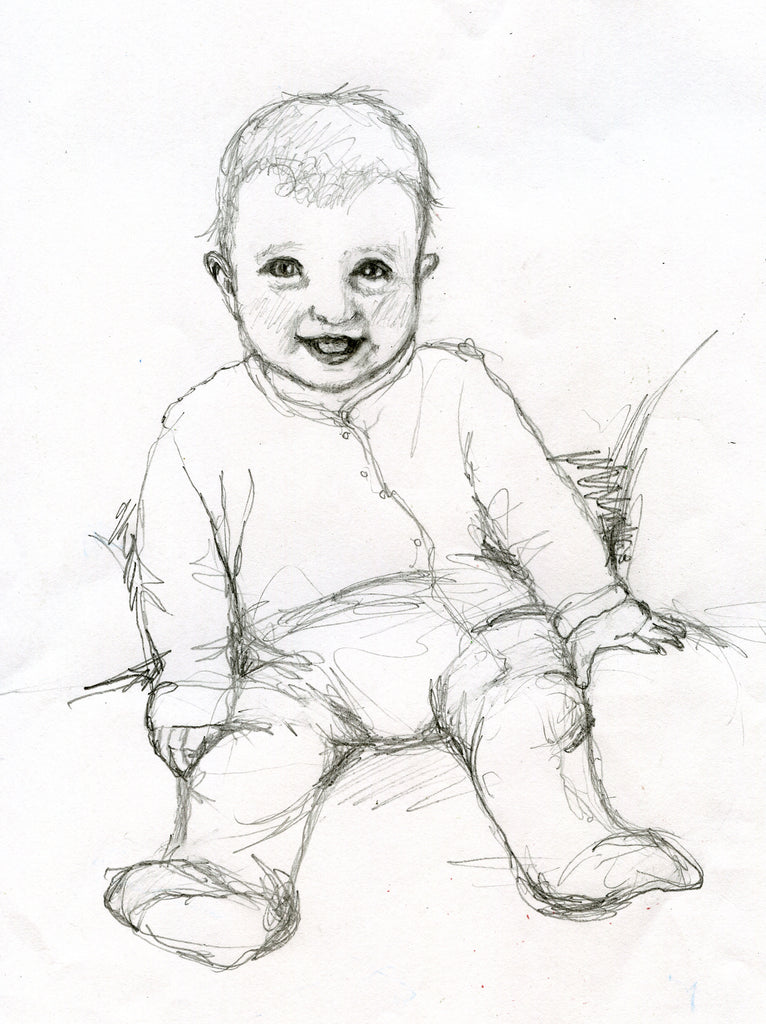 Portrait of daughter as baby