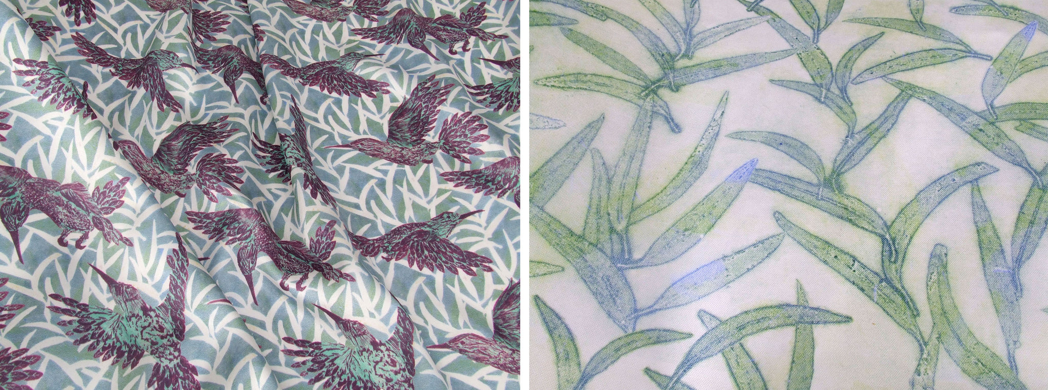 Leaf design fabrics