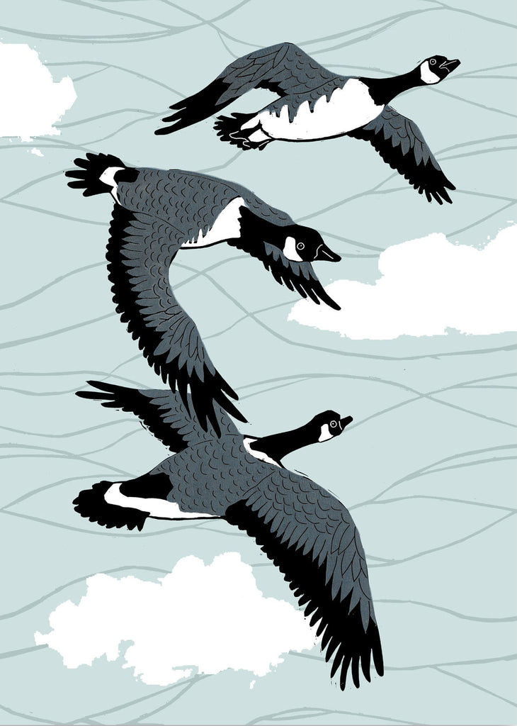 Canadian Geese Statement Print