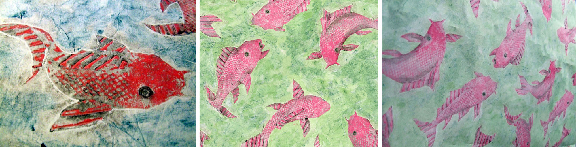 Swimming Carp Fabric