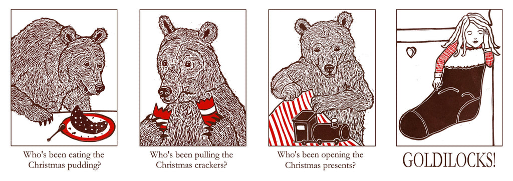 Three Bears Prints Christmas Card