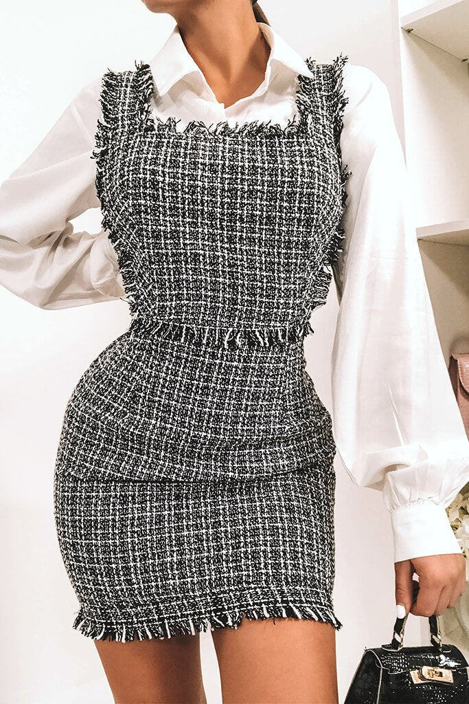 tweed pinafore