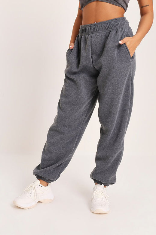 Charcoal Oversized 90s Joggers | Loungewear | Joggers | I SAW IT FIRST