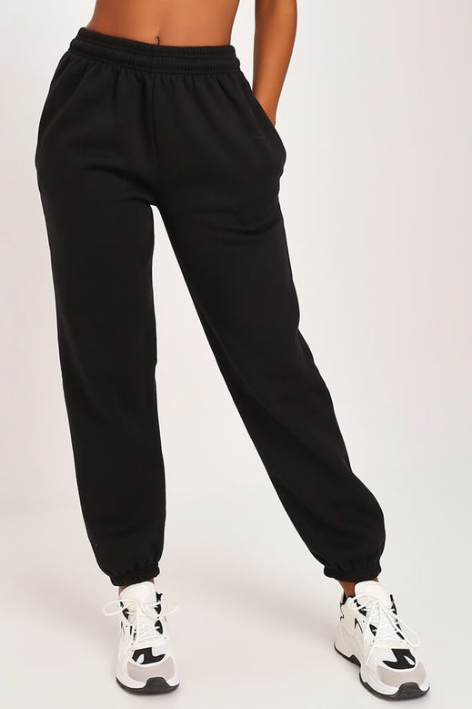 Black Oversized Jogger | Loungewear | Joggers | I SAW IT FIRST