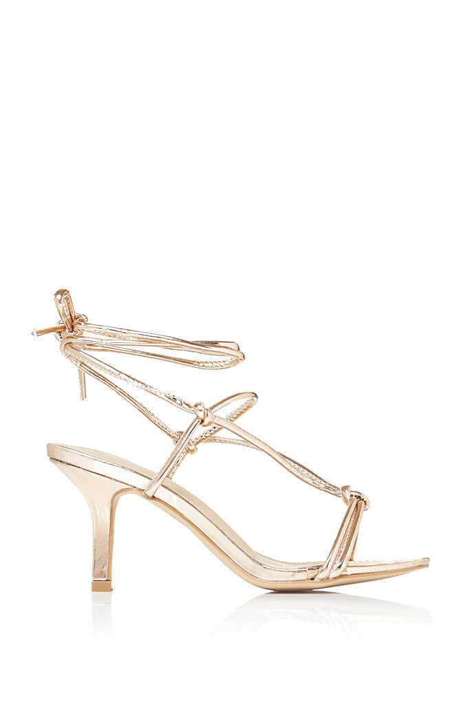 gold strappy sandals mid heel