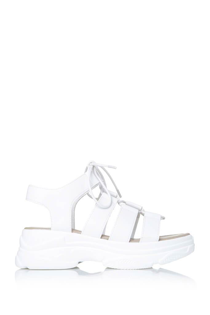 white sport sandals