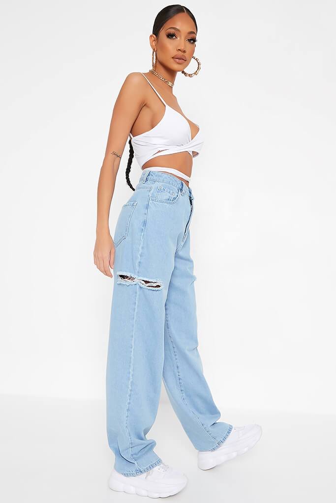 Light Wash Thigh Rip 90'S Baggy Jean | Jeans | I SAW IT FIRST