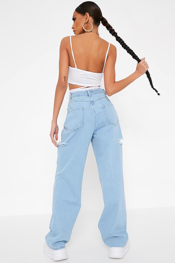 Light Wash Thigh Rip 90'S Baggy Jean | Jeans | I SAW IT FIRST