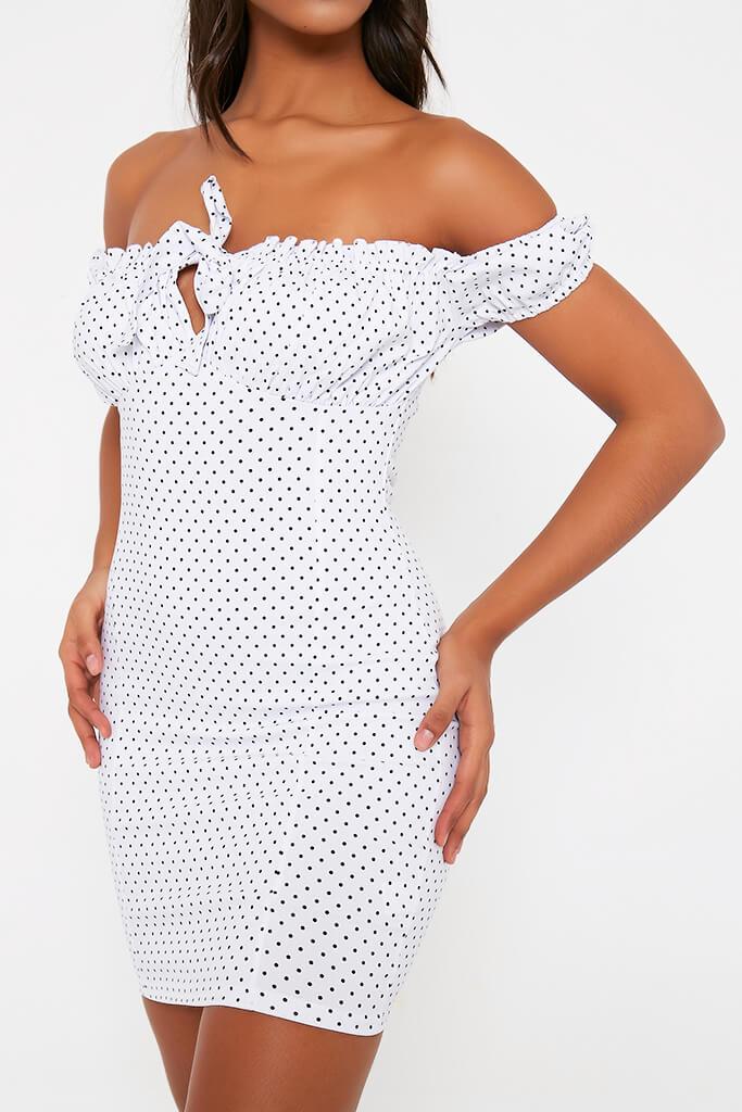 polka dot dress bodycon