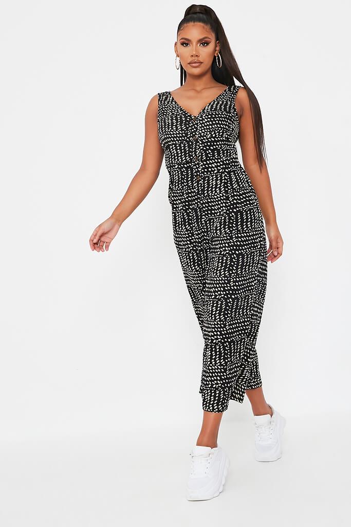 sleeveless culotte jumpsuit