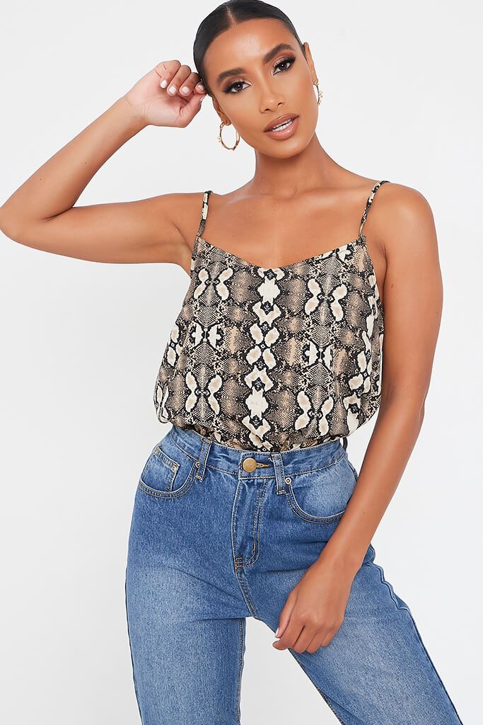 brown cami top