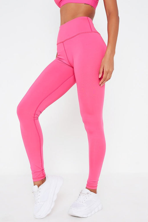 Hot Pink Basic Active Leggings | Loungewear | Active leggings | I SAW ...