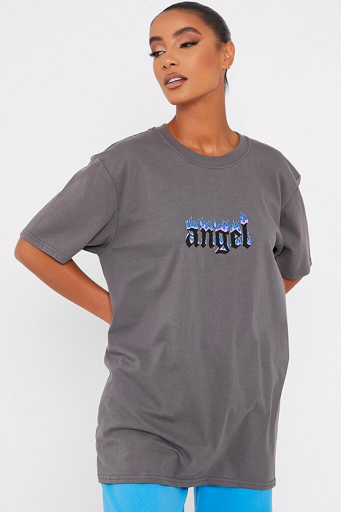 angel blue shirt