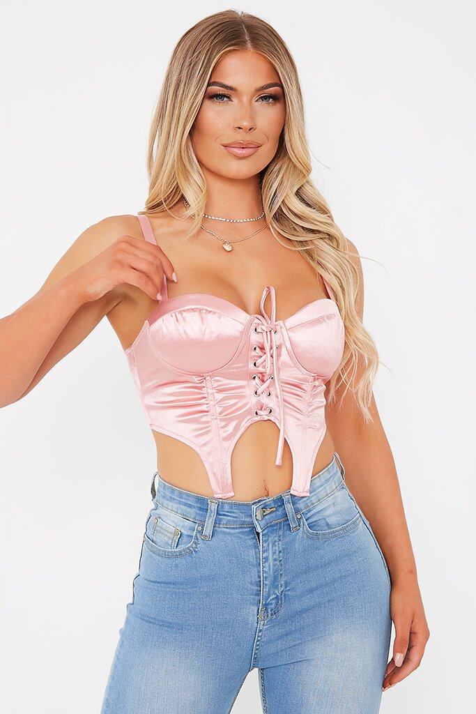 rose satin top