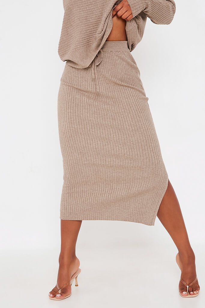 knitted skirt and jumper set