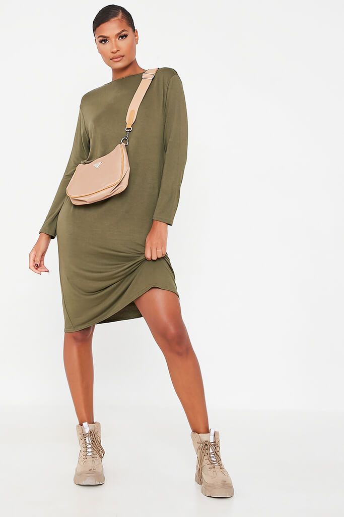 midi length t shirt dress