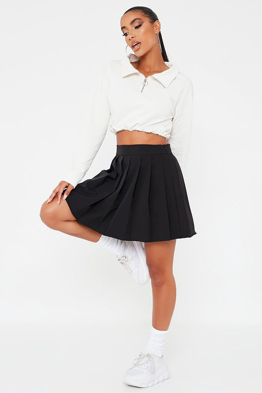 Black Pleated Tennis Skirt | Skirts | Skater | I SAW IT FIRST