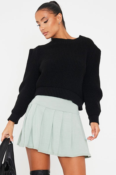 Sage Skater Mini Skirt | I SAW IT FIRST