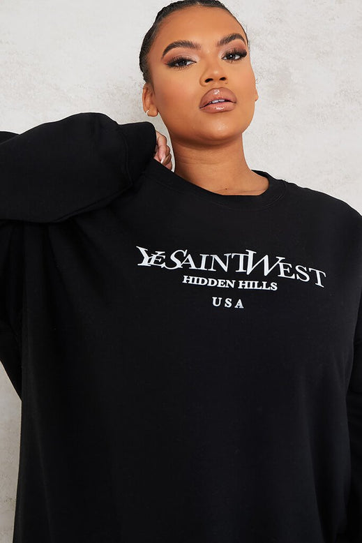 ye saint west t shirt dress