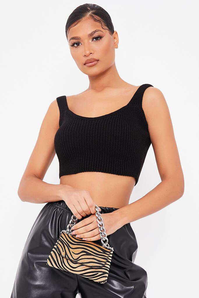 Black Knitted Bralet