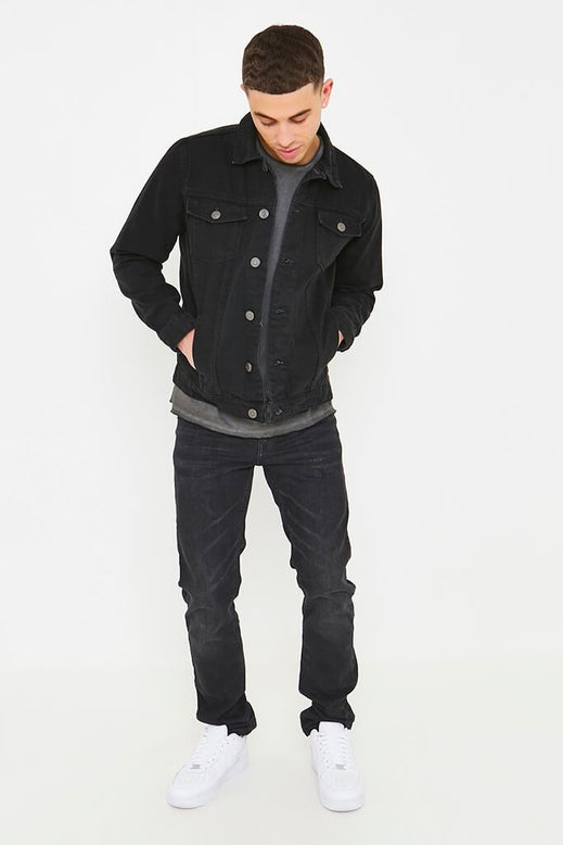 Black Men's Classic Denim Jacket | Coats & jackets | I SAW IT FIRST