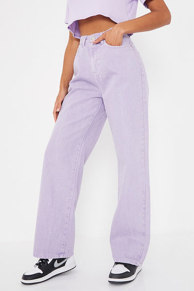 Lilac Wide Leg Jeans | Denim | Jeans | I SAW IT FIRST