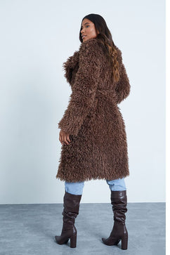 zara faux fur wrap coat