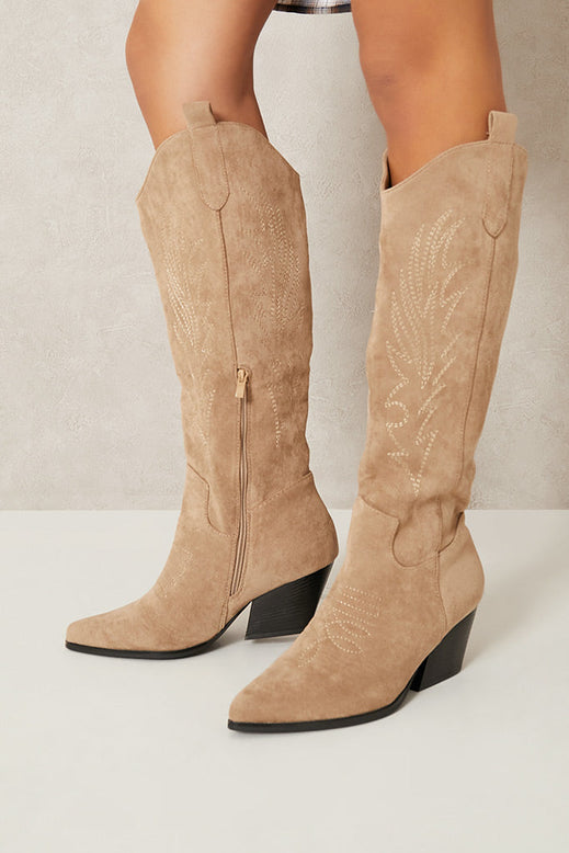 western style knee high boots