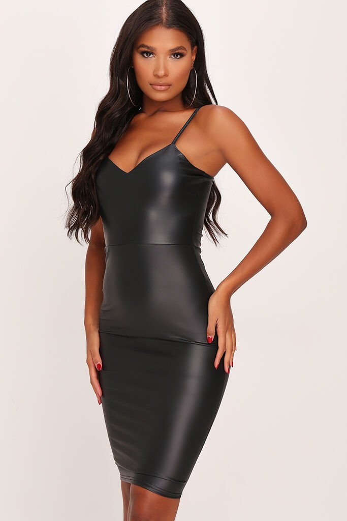 black cami dress