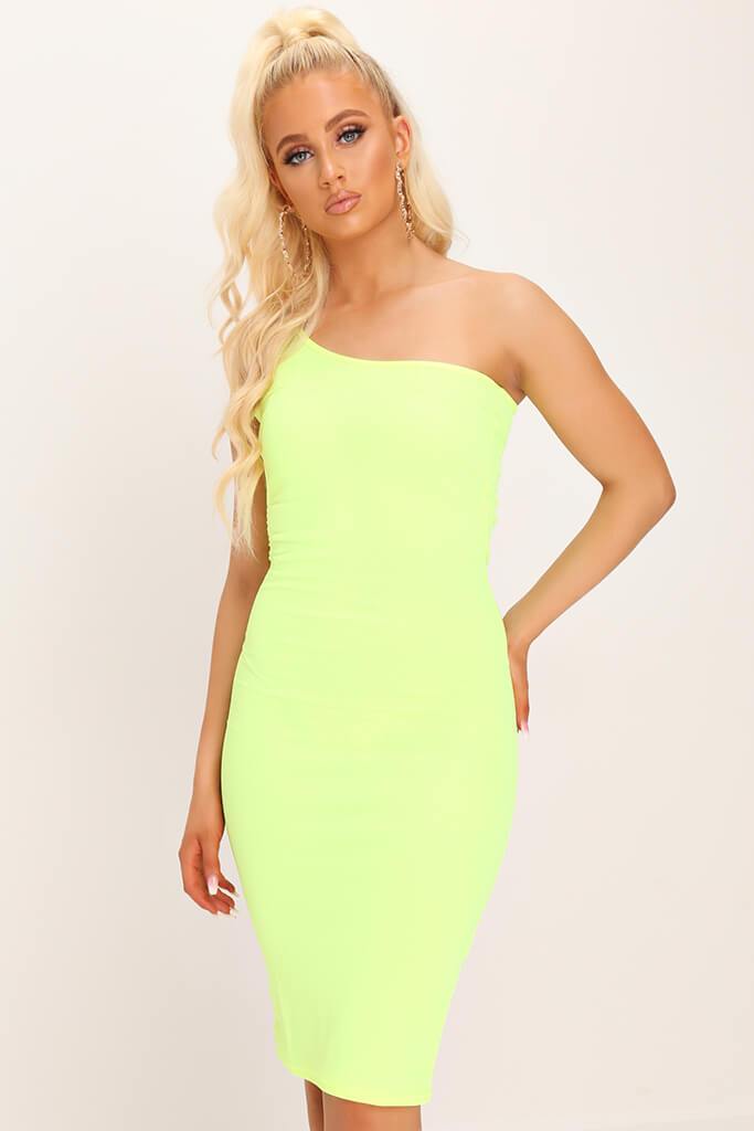 neon dress midi