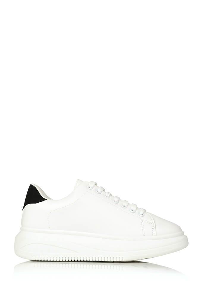 basic white trainers