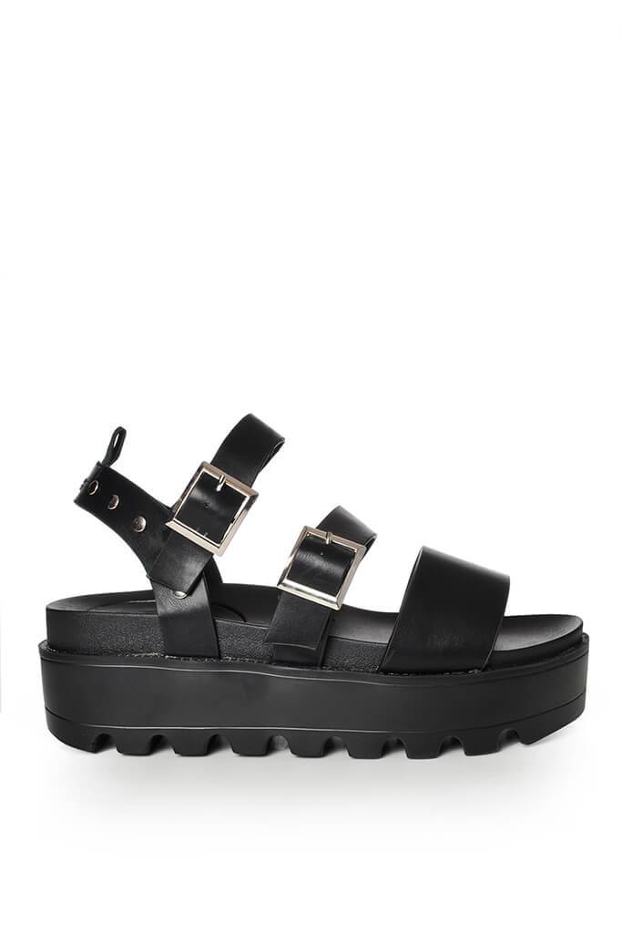 platform sandals flat