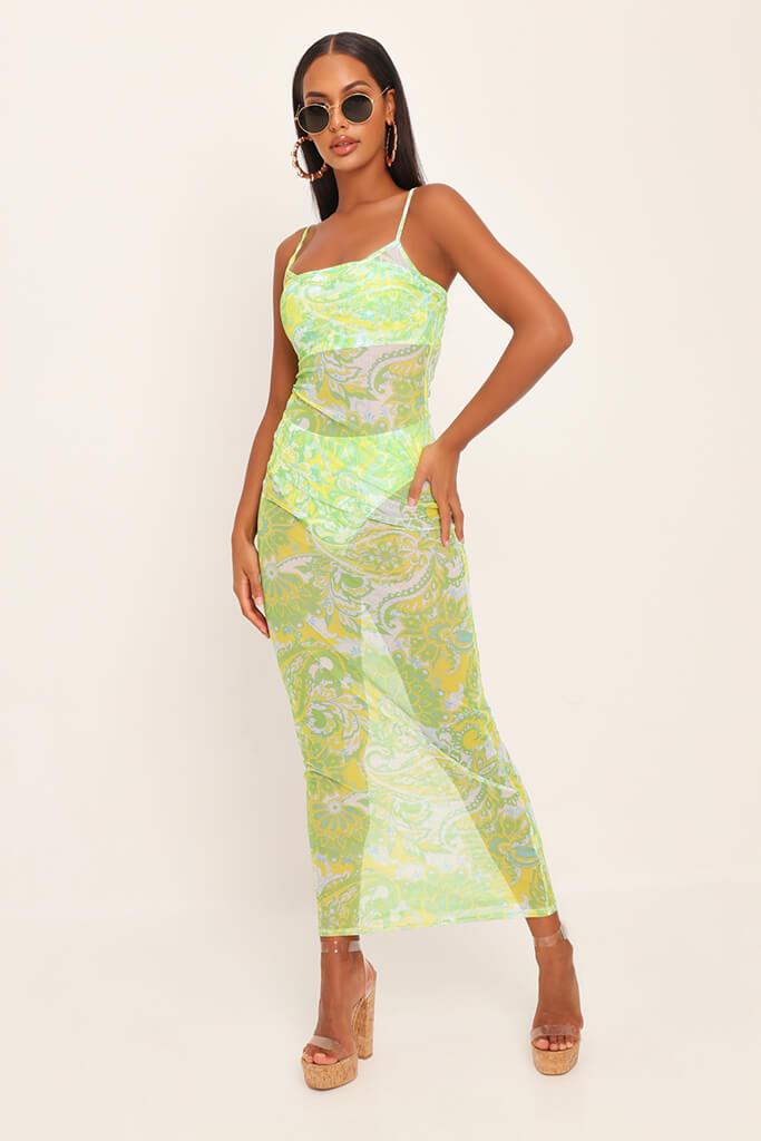 mesh maxi dress cover up