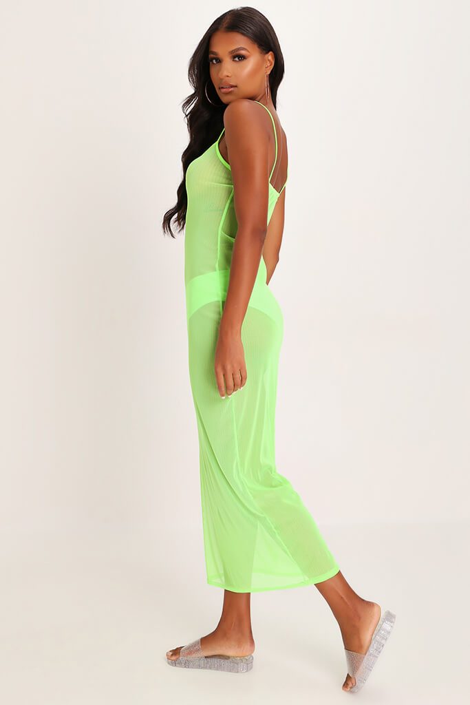 lime green beach dress