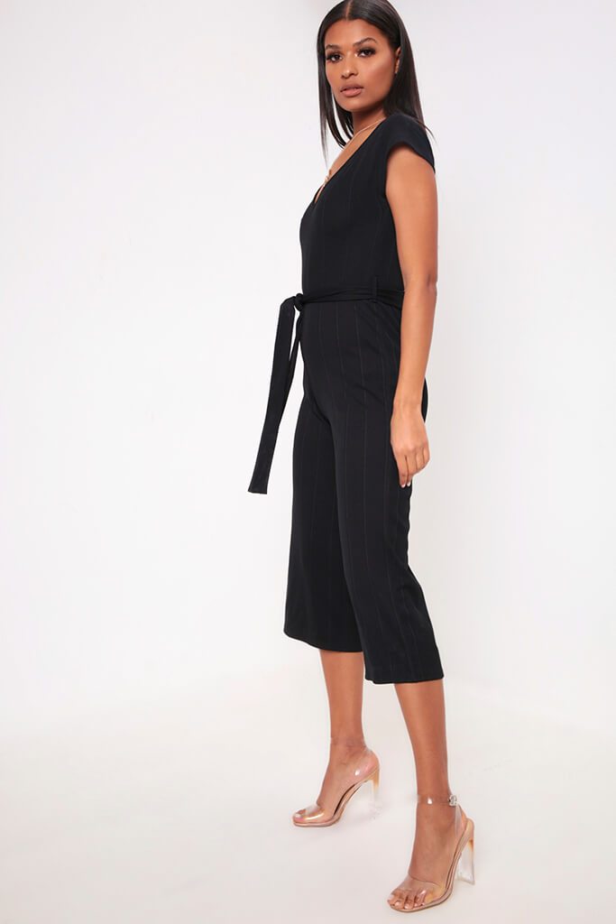 wide leg ribbed jumpsuit