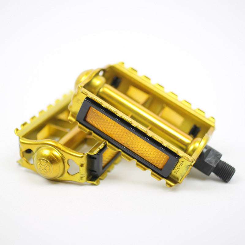 gold bmx pedals