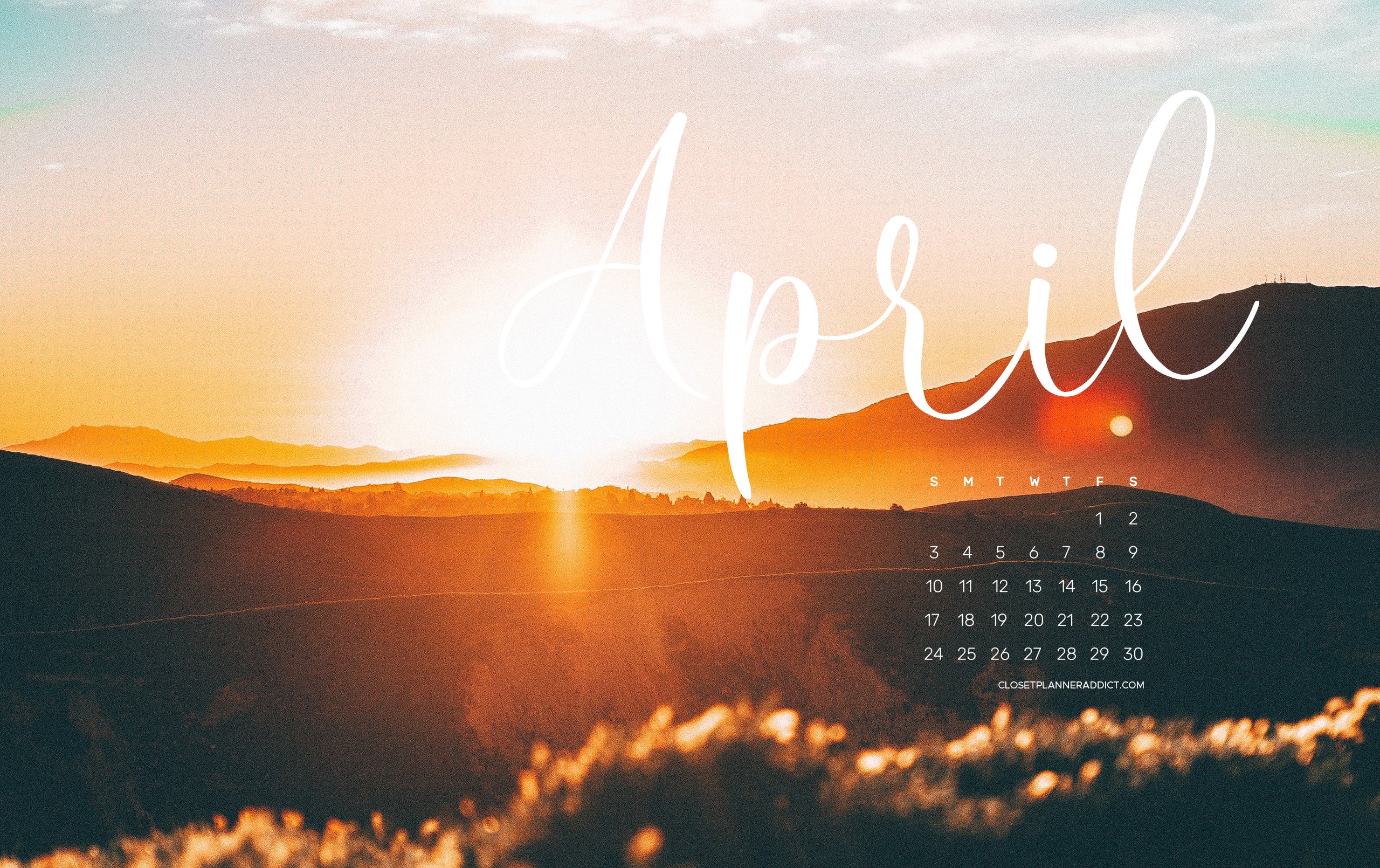 Free April 2022 Wallpapers by Closet Planner Addict