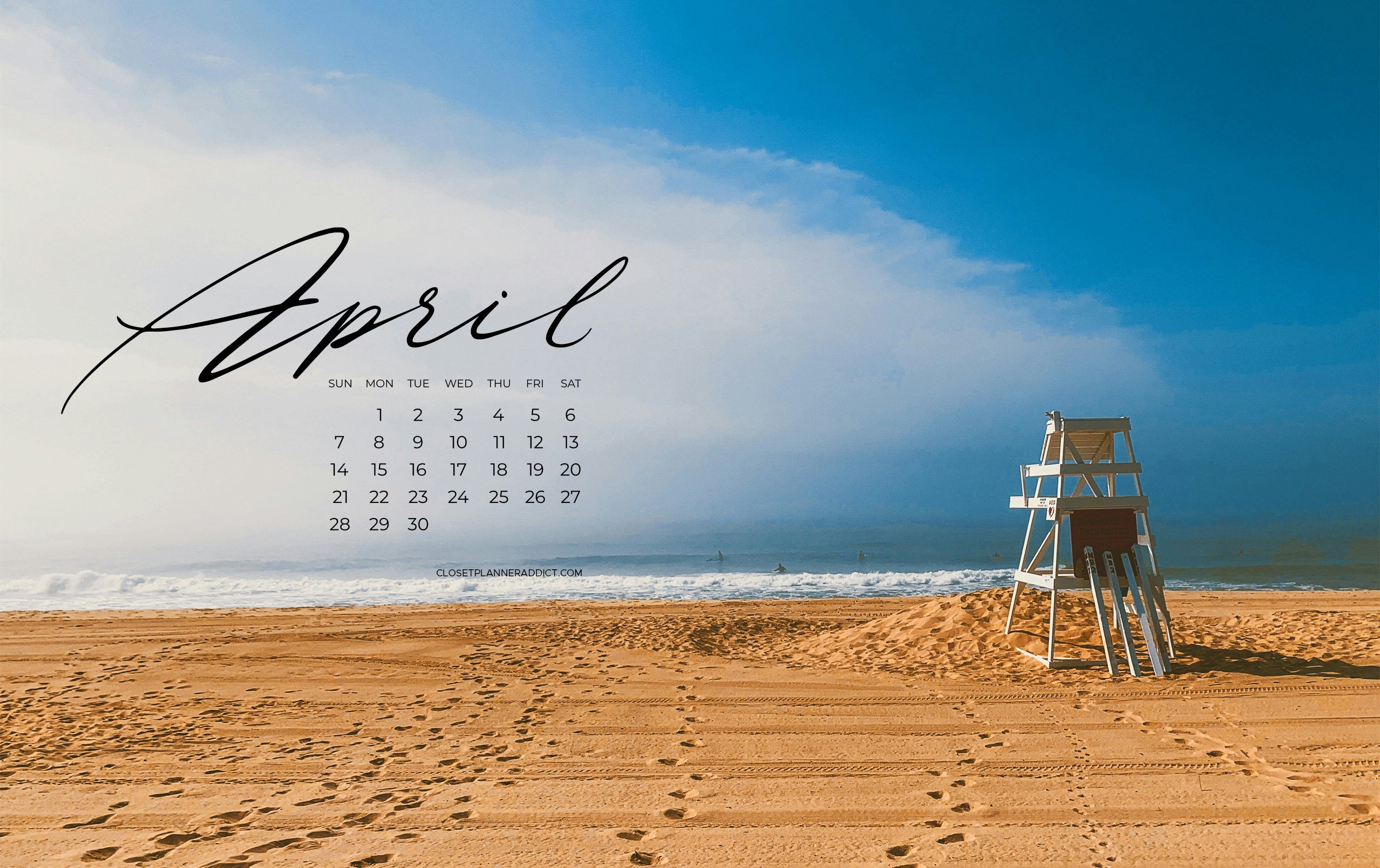 Free April 2024 Wallpapers by Closet Planner Addict