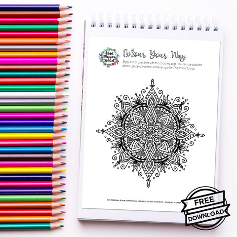 Closet Planner Addict Free Printable Mandala Colouring Sheets