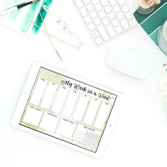 Free Printable My Week in a View