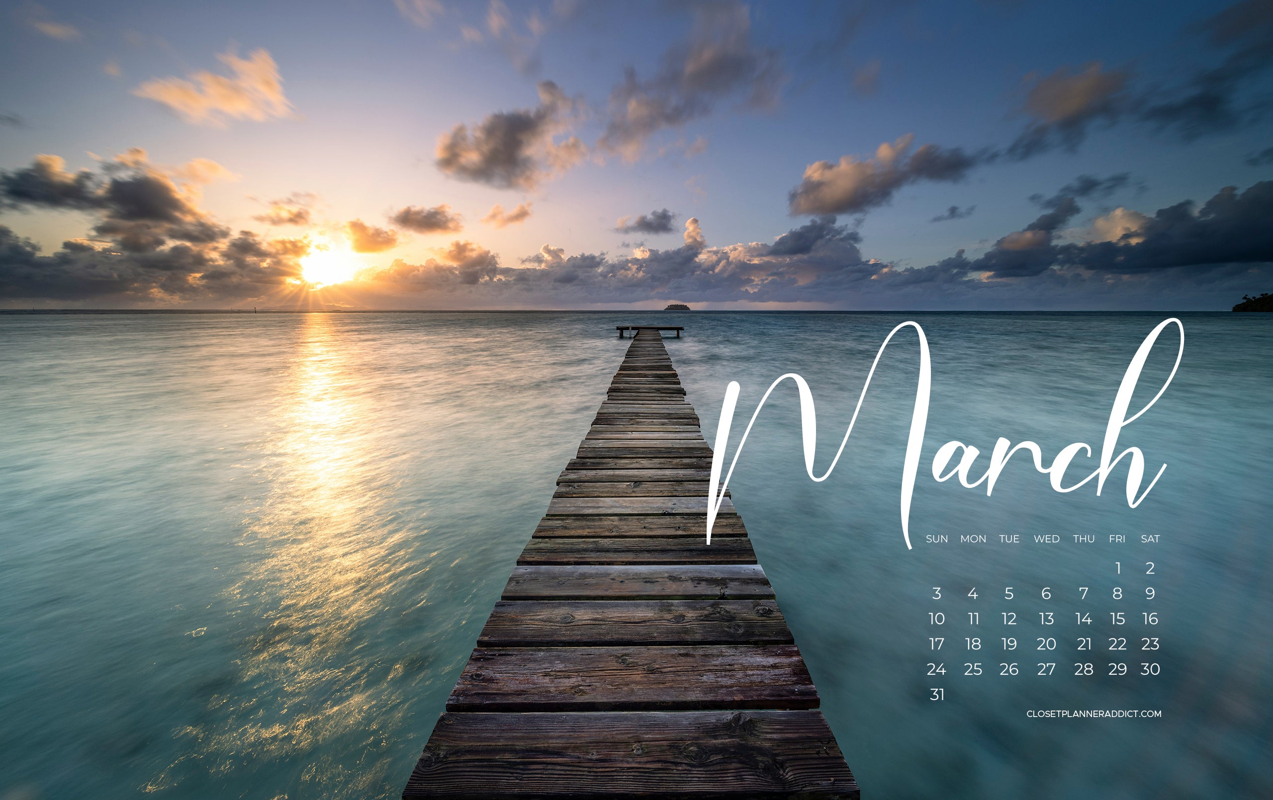 Free March 2024 Wallpapers by Closet Planner Addict