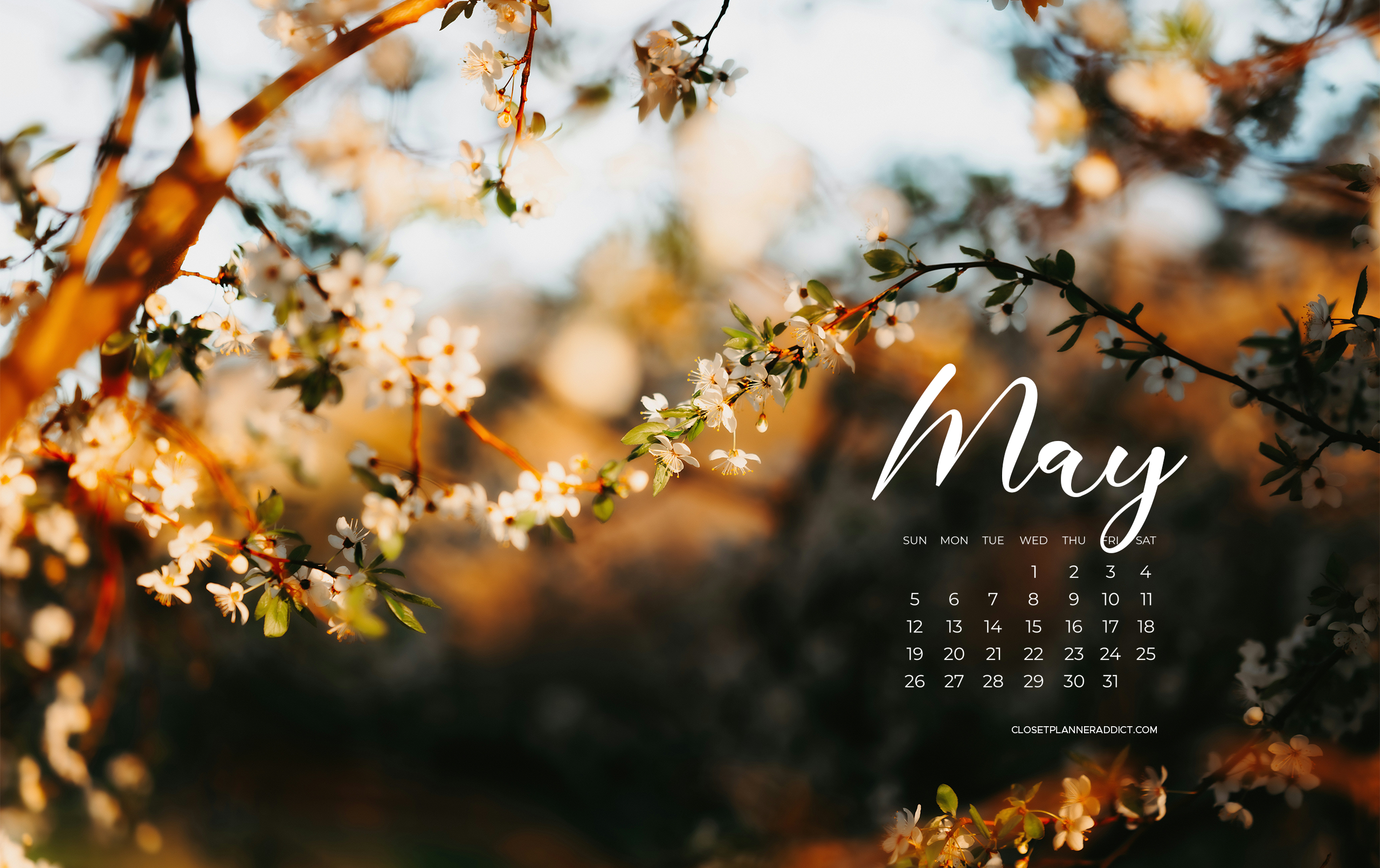 Free Download May 2024 Wallpapers by Closet Planner Addict