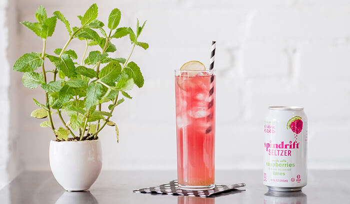 Raspberry Lima & Mint Mojito - Spindrift Shower Coctails