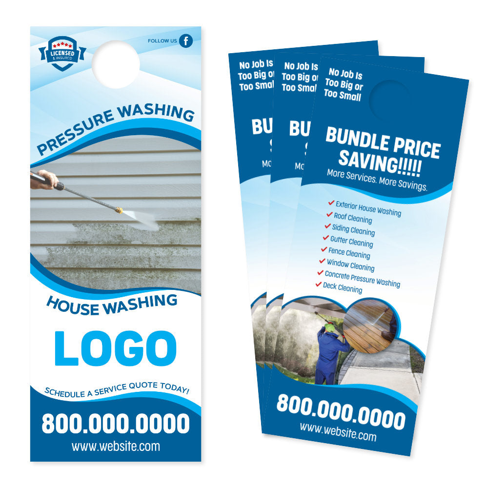 Door Hangers for Painters - Designed & Printed - FREE Shipping – Footbridge  Marketing