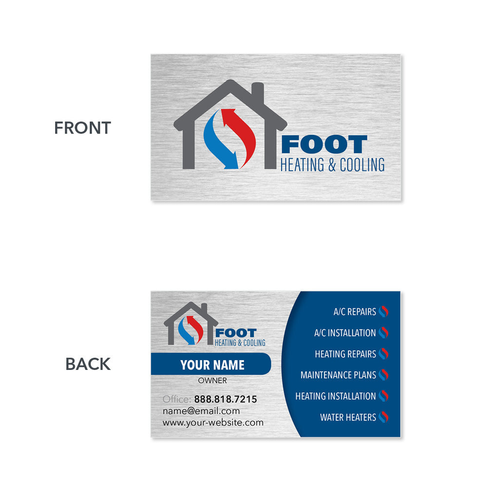 HVAC Business Card - Design Print Services – Footbridge ...