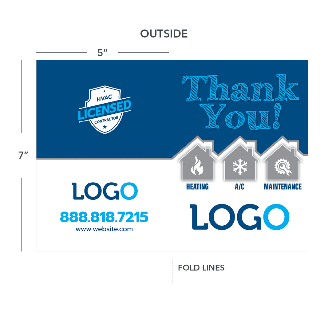 business thank you cards with logo