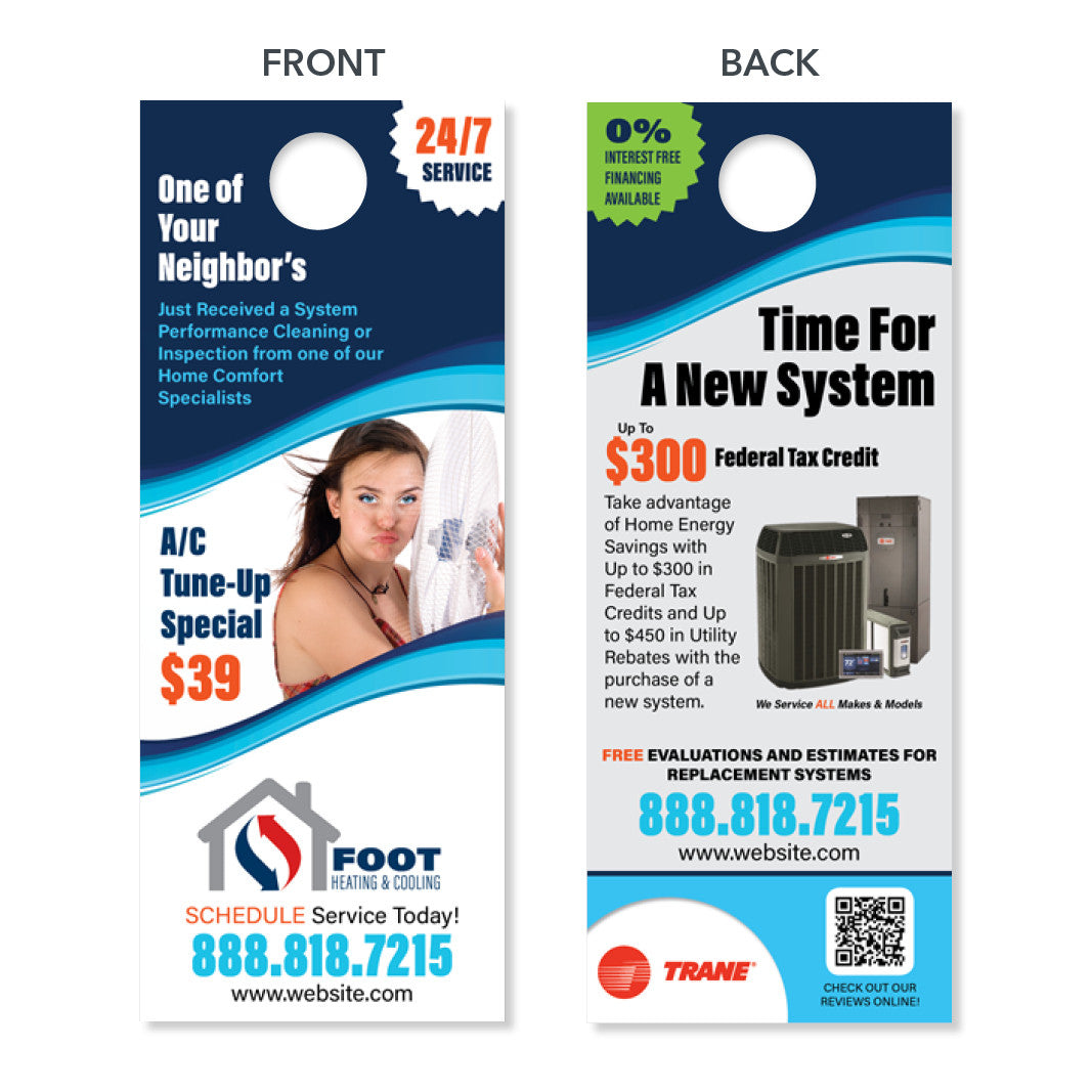 Door Hangers for Painters - Designed & Printed - FREE Shipping – Footbridge  Marketing